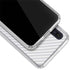 White Carbon Fiber Specialty Texture Material Galaxy A50 Clear Case