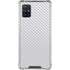 White Carbon Fiber Specialty Texture Material Galaxy A51 5G Clear Case