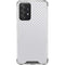 White Carbon Fiber Specialty Texture Material Galaxy A52 5G Clear Case