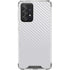 White Carbon Fiber Specialty Texture Material Galaxy A52 5G Clear Case