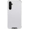 White Carbon Fiber Specialty Texture Material Galaxy A54 5G Clear Case