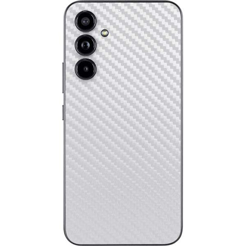 White Carbon Fiber Specialty Texture Material Galaxy A54 5G Skin