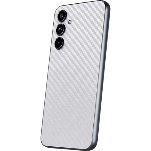 White Carbon Fiber Specialty Texture Material Galaxy A54 5G Skin