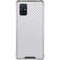 White Carbon Fiber Specialty Texture Material Galaxy A71 5G Clear Case
