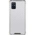 White Carbon Fiber Specialty Texture Material Galaxy A71 5G Clear Case
