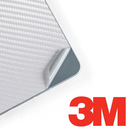 White Carbon Fiber Specialty Texture Material Galaxy Book 12in Skin