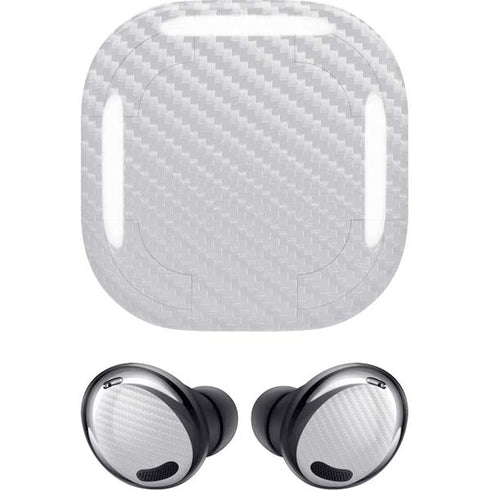 White Carbon Fiber Specialty Texture Material Galaxy Buds Pro Skin