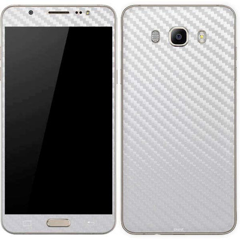 White Carbon Fiber Specialty Texture Material Galaxy J7 Skin