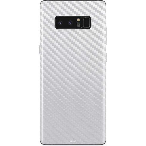 White Carbon Fiber Specialty Texture Material Galaxy Note 8 Skin