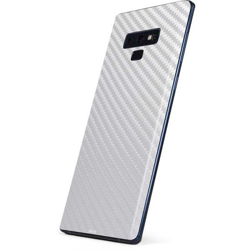 White Carbon Fiber Specialty Texture Material Galaxy Note 9 Skin