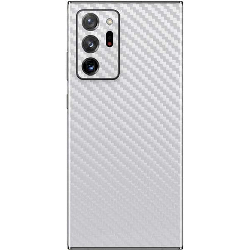White Carbon Fiber Specialty Texture Material Galaxy Note20 Ultra 5G Skin