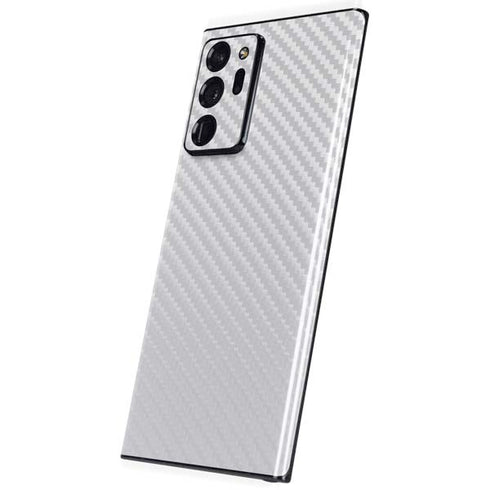 White Carbon Fiber Specialty Texture Material Galaxy Note20 Ultra 5G Skin