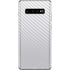 White Carbon Fiber Specialty Texture Material Galaxy S10 Plus Skin