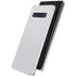 White Carbon Fiber Specialty Texture Material Galaxy S10 Plus Skin