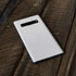 White Carbon Fiber Specialty Texture Material Galaxy S10 Plus Skin