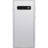 White Carbon Fiber Specialty Texture Material Galaxy S10 Skin
