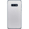 White Carbon Fiber Specialty Texture Material Galaxy S10e Skin