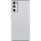 White Carbon Fiber Specialty Texture Material Galaxy S20 Fan Edition Skin