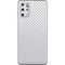 White Carbon Fiber Specialty Texture Material Galaxy S20 Plus Skin