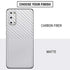 White Carbon Fiber Specialty Texture Material Galaxy S20 Skin
