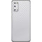 White Carbon Fiber Specialty Texture Material Galaxy S20 Skin
