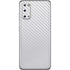 White Carbon Fiber Specialty Texture Material Galaxy S20 Skin
