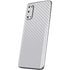 White Carbon Fiber Specialty Texture Material Galaxy S20 Skin