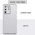 White Carbon Fiber Specialty Texture Material Galaxy S20 Ultra 5G Skin