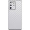 White Carbon Fiber Specialty Texture Material Galaxy S20 Ultra 5G Skin