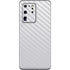 White Carbon Fiber Specialty Texture Material Galaxy S20 Ultra 5G Skin