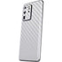 White Carbon Fiber Specialty Texture Material Galaxy S20 Ultra 5G Skin