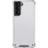 White Carbon Fiber Specialty Texture Material Galaxy S21 5G Clear Case