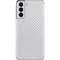 White Carbon Fiber Specialty Texture Material Galaxy S21 5G Skin