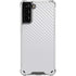 White Carbon Fiber Specialty Texture Material Galaxy S21 Plus 5G Clear Case