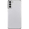White Carbon Fiber Specialty Texture Material Galaxy S21 Plus 5G Skin