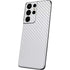 White Carbon Fiber Specialty Texture Material Galaxy S21 Ultra 5G Skin