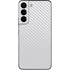 White Carbon Fiber Specialty Texture Material Galaxy S22 Skin