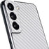 White Carbon Fiber Specialty Texture Material Galaxy S22 Skin