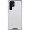 White Carbon Fiber Specialty Texture Material Galaxy S22 Ultra Clear Case