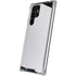 White Carbon Fiber Specialty Texture Material Galaxy S22 Ultra Clear Case