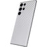White Carbon Fiber Specialty Texture Material Galaxy S22 Ultra Skin