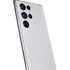 White Carbon Fiber Specialty Texture Material Galaxy S22 Ultra Skin