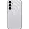 White Carbon Fiber Specialty Texture Material Galaxy S23 FE Skin
