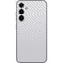 White Carbon Fiber Specialty Texture Material Galaxy S23 FE Skin