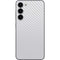 White Carbon Fiber Specialty Texture Material Galaxy S23 Plus Skin
