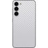White Carbon Fiber Specialty Texture Material Galaxy S23 Plus Skin