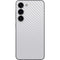 White Carbon Fiber Specialty Texture Material Galaxy S23 Skin