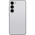 White Carbon Fiber Specialty Texture Material Galaxy S23 Skin