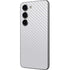 White Carbon Fiber Specialty Texture Material Galaxy S23 Skin