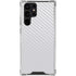 White Carbon Fiber Specialty Texture Material Galaxy S23 Ultra Clear Case